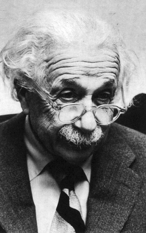 Einstein with his glasses