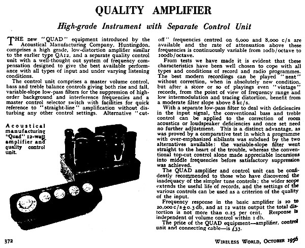 Quad I pre/power review