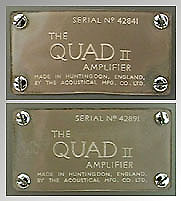 Quad II plates