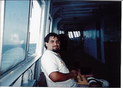 me, Martha's Vineyard Ferry, 1998 or so