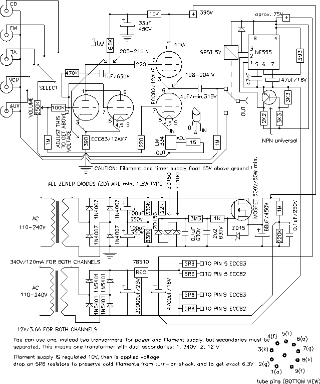 Linestage schematic