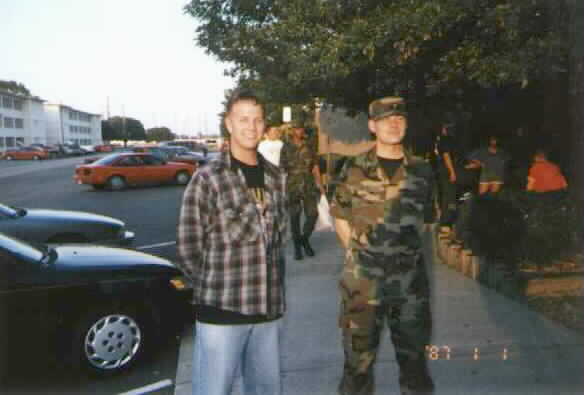 My friend and I when the military was still good...