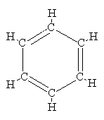 benceno en su forma estructural