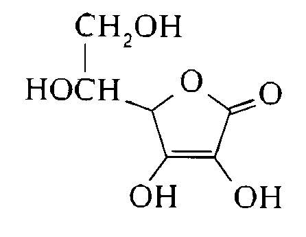 Vitamina C con su carbono quiral