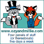 Ozy & Millie 5 panels of stuff a week