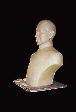 Large bust in clay