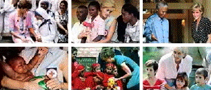 picture: Collage: Princes Diana, the Philanthropist