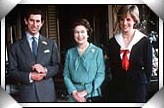 Picture:Queen Elizabeth, Prince Charles, Lady Diana Spencer