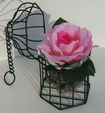 Rose in a cage, contains $2