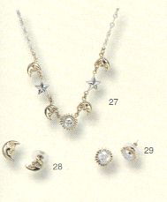 The Firmament Necklace and Matching Earrings-showstoppers!