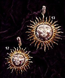 The Tlaquepaque Suns, small  (#12) and large (#13) sizes