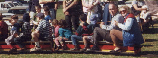 Riding a Minature Train at Toowoomba