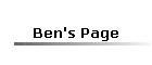 Ben's Page