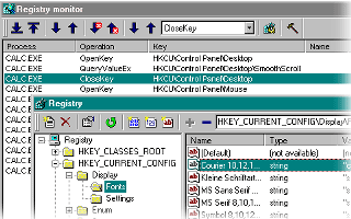 registry monitor and editor