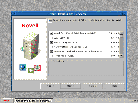 Servicios proporcionados por NetWare