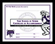 Take School by Storm Certificate