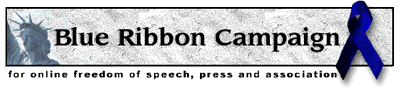 Blue Ribbon Campaign. Stop Internet Censorship!