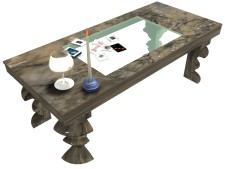 3D MARBLE TABLE CREATED USING KINETIX 3D STUDIO MAX