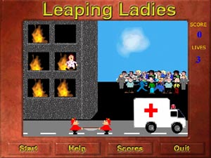 Leaping ladies game