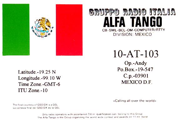 Qsl from Mexico