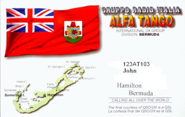 Qsl from Bermuda Islands