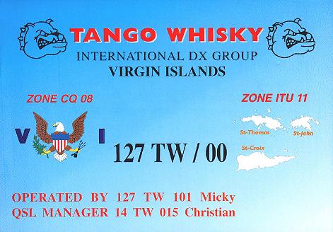 Qsl from Virgin Islands