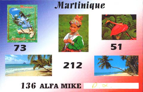 Qsl from Martinique