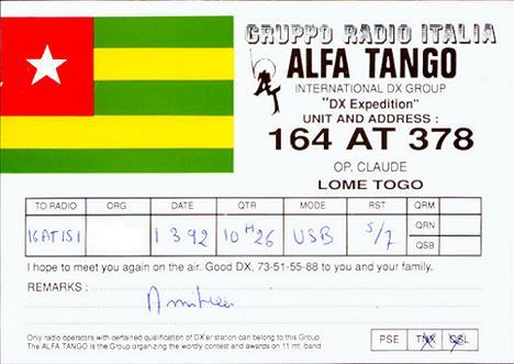 Qsl from Togo