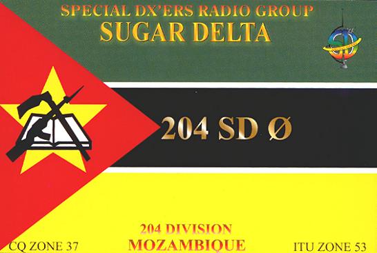 Qsl from Mozambique