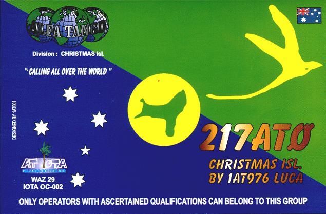 Qsl from Christmas Island