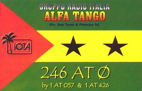 Qsl from Sao Tome & Principe Is