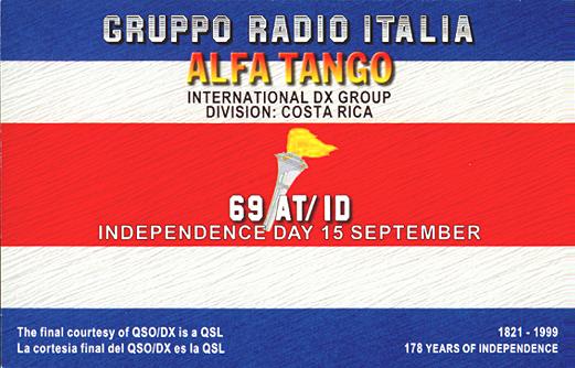 Qsl from Costa Rica