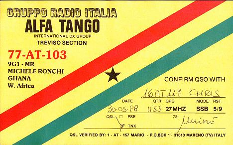 Qsl from Ghana