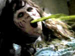 Picture of a Linda Blair puking green!