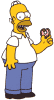 HOMER EATING DONUT