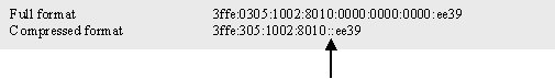 Text Representation of IPv6 Address