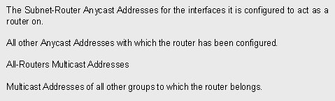 IPv6 Router Address