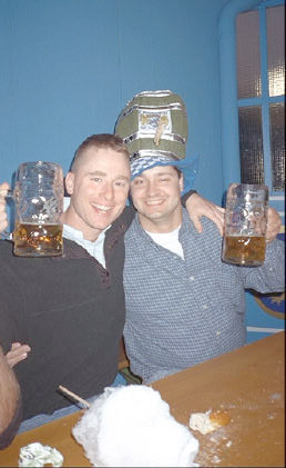 Berin and Jamie at Oktoberfest.