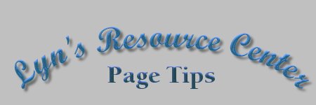 Page Tips