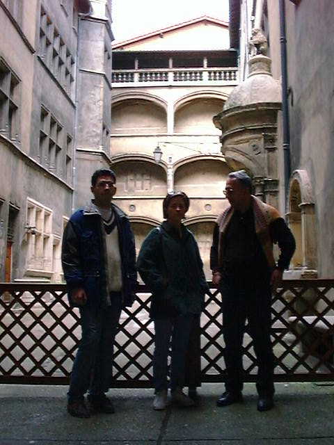 Cagil,Alev and my dad in Lyon