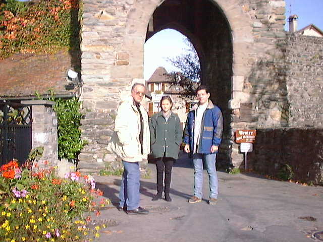 Dad,Alev and Cagil in Yvoire