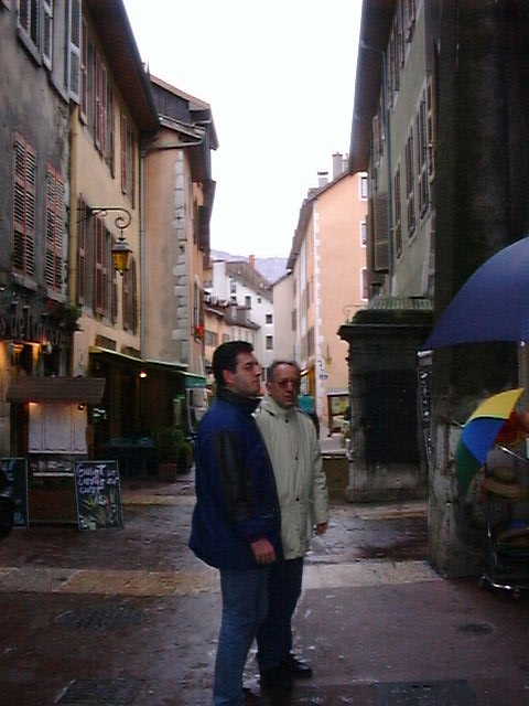 Dad and Cagil in Annecy