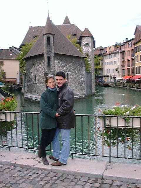 My wife and me in Annecy