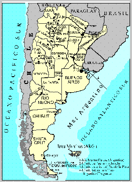 Mapa de Argentina