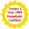 Tested & Certified as Y2K+3 Compliant