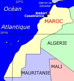 Carte du Maroc