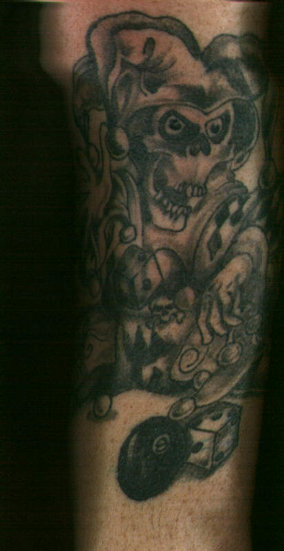 Skull Headed Jester Tattoo