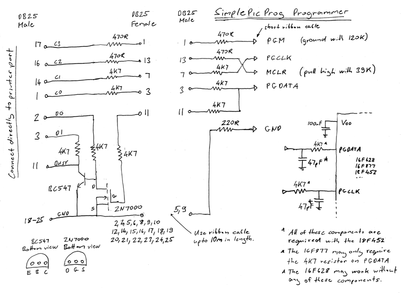 SimplePicProg Circuit Diagram