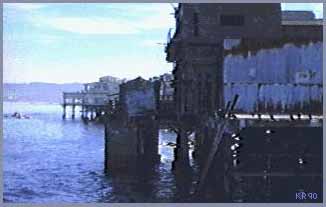 View of cannery row from the aquarium