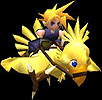 Cloud on a chocobo